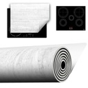 MATA WINYLOWA DO KUCHNI WIĘCEJ MIEJSCA 70x52 biała - drewno