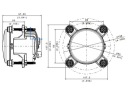 HEADLIGHT LED, 16W, PROSTOKATNY, 12-24V, 90MM Z CHIP AMP SUPERSEAL 3-PI  photo 6