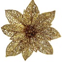 РОЖДЕСТВЕНСКИЕ ШАРИКИ ЗОЛОТЫЕ ТОЧЕЧНЫЕ ЗАЖИМЫ 15 см