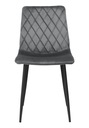 Čalúnená stolička Dexter Velvet grafitová Šírka sedadla 45 cm