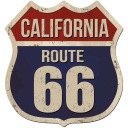 Автомобильная наклейка CALIFORNIA ROUTE 66 USA ROAD 15x14 ПРИНТ