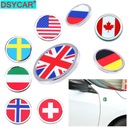Nemecká vlajka Interiér auta DSYCAR 1 ks 3D kovová nálepka Mini o Stav balenia originálne
