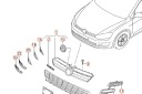 VW GOLF MK7 БАМПЕР ПЕРЕДНІЙ НИЖНІЙ ЦЕНТРАЛЬНИЙ РЕШІТКА НОВИЙ ОРИГІНАЛЬНИЙ 5G0853677  (17525916162) фото min 11