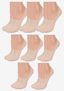 Členkové Ponožky dámske béžové vyššie so silikónom Comfort Net High Marilyn 8 párov Značka Marilyn