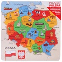 Mapa Poľský puzzle Značka Daffi