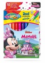 Фломастеры двухсторонние 10 цветов Minnie Colorino