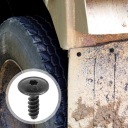 50 ШТУК SZARYCH METALOWYCH БОЛТІВ SAMOGWINTUJACYCH DO MUD FLAPOW I ЗАХИСТІВ ПРОТИ BLOTNYCH АВТОМОБІЛЬНИХ  (18839677256) фото min 10