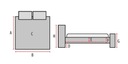 Posteľ LANTA 90x200cm 2 zásuvky sivá do spálne SIG Značka Signal