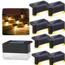 LAMPKA SOLARNE OGRODOWE SCHODOWE LED NA TARAS 8 SZT