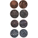 MITOLOGIA CTHULHU ZESTAW 4 METALOWYCH MONET LARP RPG