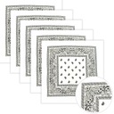 Шарф-бандана белый, комплект из 5 бандан