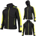 РАБОЧАЯ КУРТКА СОФТШЕЛЛ СО СВЕТООТРАЖАЮЩИМ КАПЮШОНОМ REDBERG