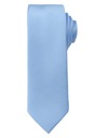 Мужской однотонный галстук «Селедка» — 5 см — Angelo di Monti — Небесно-голубой