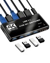 KVM-ПЕРЕКЛЮЧАТЕЛЬ HDMI 2.0 4xUSB 3.0 ПЕРЕКЛЮЧАТЕЛЬ 4K/60 Гц 2 КОМПЬЮТЕРА - 1 МОНИТОР