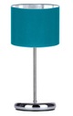НАСТОЛЬНЫЙ НОЧНИК, ХРОМ, БИРЮЗОВЫЙ СВЕТОДИОДНЫЙ АБАРАЖ