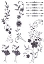 Сильная временная татуировка Flowers Roses Flowers Sheet Tm178