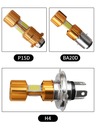 СВЕТОДИОДНАЯ ЛАМПА ДЛЯ МОТОЦИКЛА BA20D H6 S2 3400lm ЗОЛОТО