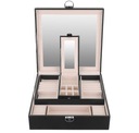 Вместительная коробка-органайзер, элегантная шкатулка, футляр для ювелирных изделий, часов