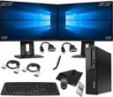 ZESTAW PC DUAL MONITOR M725s Ryzen3 32/120 DDR4 SSD 2x LED 23'' Win11