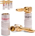Nakamichi HQ Gold угловые вилки для динамиков 10 шт.