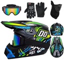 Комплект шлема для мотокросса Комплект: шлем+маска+очки+перчатки Код M 55-56см