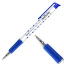 Шариковая ручка TOMA со ЗВЕЗДАМИ, кликабельная, синяя TO-069