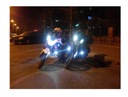 2 PIEZAS HALÓGENO MOTOCICLETA FAROS REJILLAS RING DIODO LUMINOSO LED 