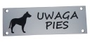 Табличка «Внимание собака» - 2 цвета + БЕСПЛАТНО