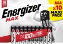 10 аккумуляторов ENERGIZER Max LR03 AAA R3 E92 1,5 В