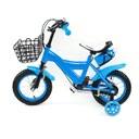 Синий детский велосипед со вспомогательным колесом 12 дюймов.