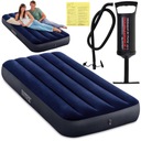 MATERAC DMUCHANY INTEX WELUROWY + POMPKA DUŻY 1 OS