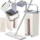 ПЛОСКАЯ ШВАБРА С ДВУХКАМЕРНЫМ ВЕДРОМ СКРЕЕРОМ