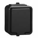 Schneider CEDAR Одинарная розетка IP44 черный