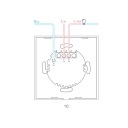 Сенсорный переключатель с двойным стеклом WIFI LED SONOFF