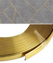 Гибкая золотая декоративная полоса, 21 мм.