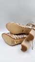 Členkové čižmy sandále s viazaním BUFFALO veľ.38 Dominujúca farba béžová