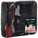 ХЛОПКОВАЯ ОДЕЖДА ЦВЕТНАЯ ПРОМЫШЛЕННАЯ МАСТЕРСКАЯ ТКАНИ ТРЯПКИ 10 КГ