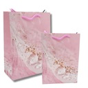 ПОДАРОЧНЫЙ СУМОК С ПЕРО, РОЗОВЫЙ, 24x18см