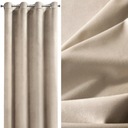 Плотные шторы Светло-бежевые велюровые бархатные коврики EuroCurtains