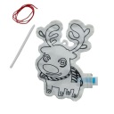 Раскраска для детей Рождественский воздушный шар ОЛЕНЬ