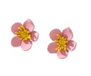 Серьги-гвоздики «Розовые цветы Цветы» 23мм