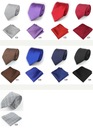 Мужской однотонный галстук фиолетового лавандового цвета + нагрудный платок