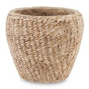 КОРИЧНЕВАЯ КРЫШКА ДЛЯ ЦВЕТОЧНОГО ВАЗОНА 10х12см БОХО, ЦЕМЕНТНЫЙ ОТДЕЛОК 15