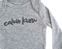 Calvin Klein šedé bodýčko s dlhým rukávom 0 - 3 m Počet kusov v ponuke 1 szt.