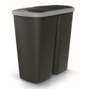 Контейнер для сортировки мусора 45л Compacta Duo черный NDAB45