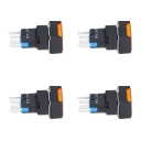 25 ШТУК КОМПЛЕКТ ПЕРЕКЛЮЧАТЕЛИ PRZYCISKOWYCH 16MM КВАДРАТ SAMOBLOKUJACY ZE SWIATLEM 12V ЖЕЛТЫЙ  фото 4