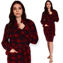 ЖЕНСКИЙ ФЛИСОВЫЙ ХАЛАТ С МЯГКИМ, ТЕПЛЫМ ВОРОТНИКОМ