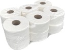Туалетная бумага белая джамбо целлюлозная, 100 м, 3 дюйма, в упаковке 12 шт.