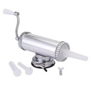 Kitchen Manual 2 LBS Sausage Maker Meat Stuffer Machine with 3 Filling