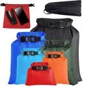 PŁYWAJĄCE SUCHE WORKI DO RAFTINGU ZESTAW 6 SZT WODOODPORNE 1L 2L3L 5L 8L